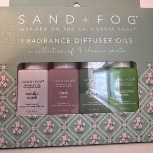 Sand + Fog Fragrance Diffuser Oils Set of 4 New and Sealed in Box